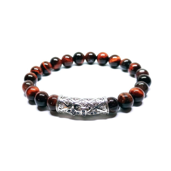 Pulsera de ojo de tigre rojo - Imagen 2