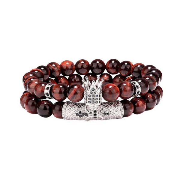 Pulsera de ojo de tigre rojo