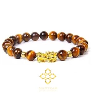 Pulsera Pixiu con piedra ojo de tigre