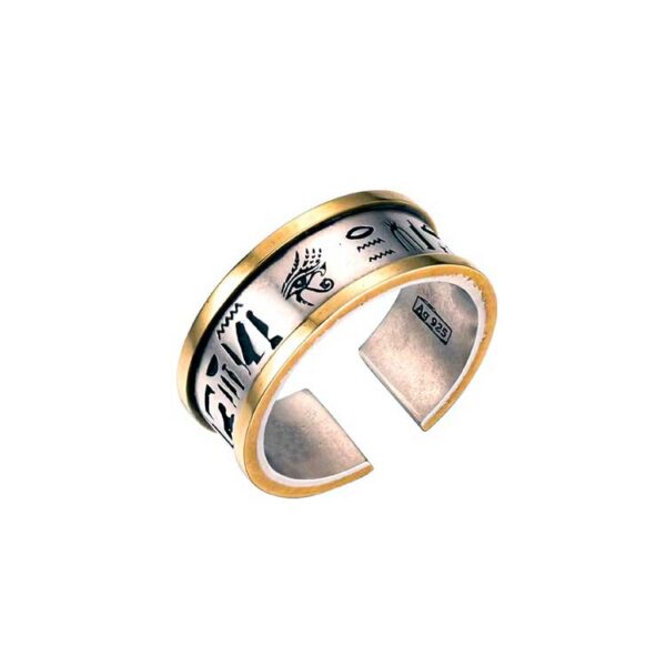 anillo simbolos egipcios