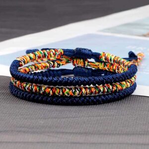 Pulseras tibetanas de hilo para la suerte