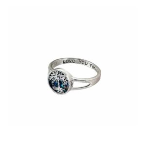 anillo árbol de la vida acero quirúrgico