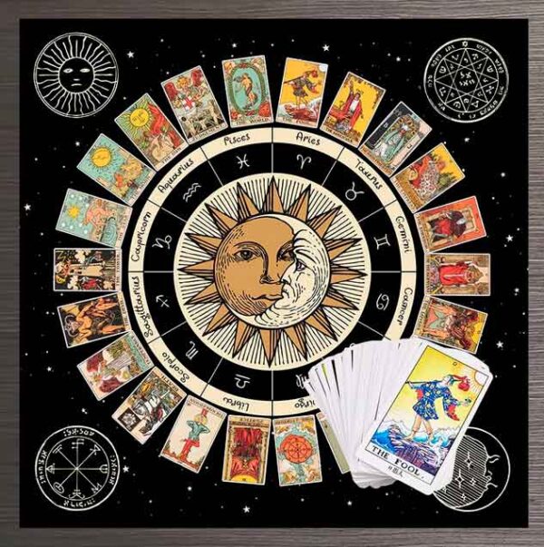 paño para lectura de tarot