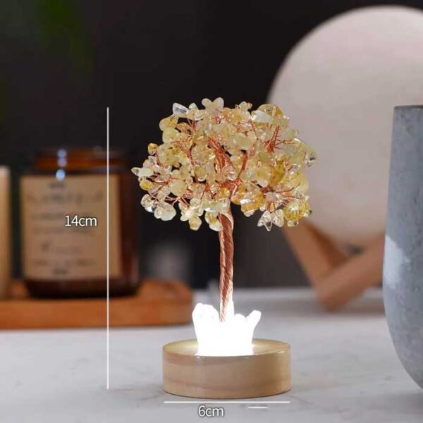 Árbolito de piedras citrinos para la prosperidad - Imagen 2