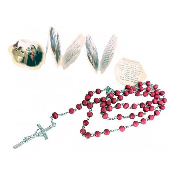 Rosario del Padre Pío de palo de Rosa - Imagen 2