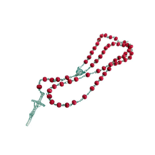 Rosario del Padre Pío de palo de rosa